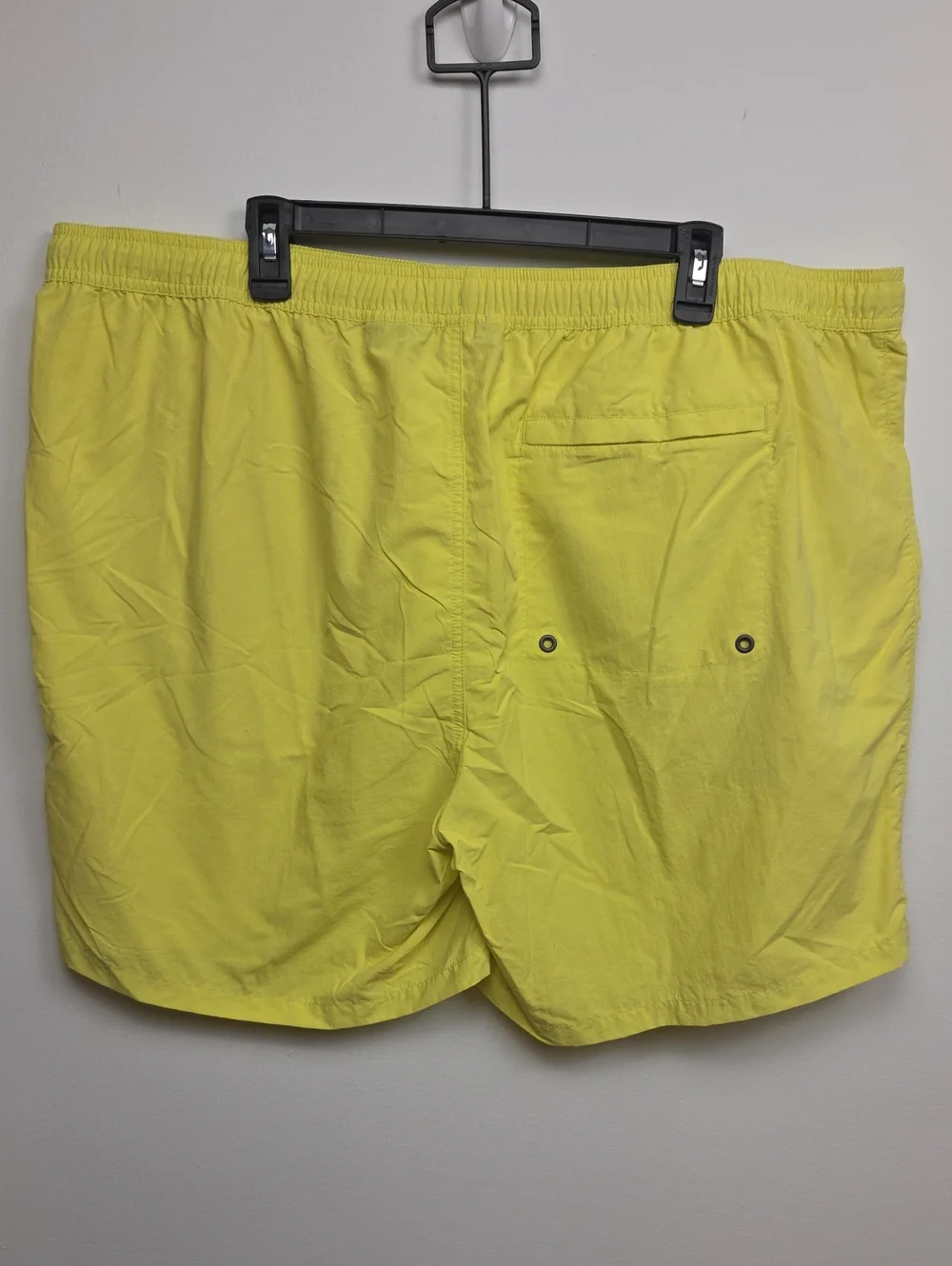 Orvis Men's Stretchy Neon Yellow Ultralight Swim Trunks Nylon Bathing Suit XXL